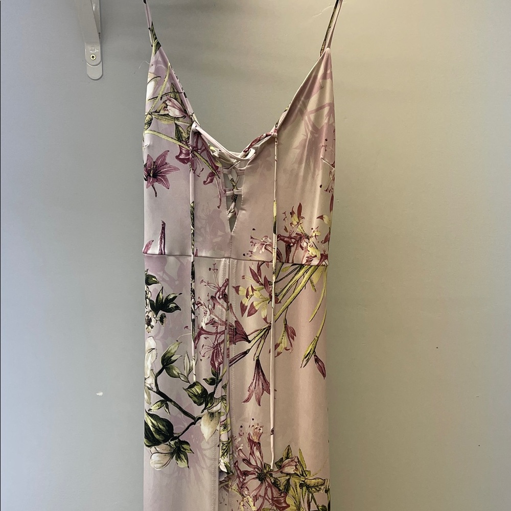 Windsor Floral Maxi Dress in Lavender and Green